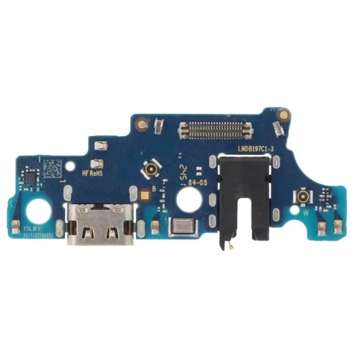 Шлейф Samsung Galaxy A06 5G A066B с разъемами зарядки, наушников и микрофоном - нижняя плата (AAA)