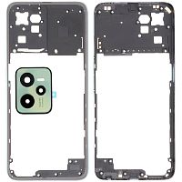 Рамка корпусу Realme C35 RMX3511 (зелена зі склом камери)