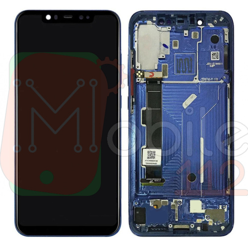 Дисплей Xiaomi Mi8 Mi 8 M1803E1A + тачскрин (OLED с синей рамкой)