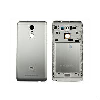 Задняя крышка Xiaomi Redmi Note 3 Pro (серая оригинал Китай со стеклом камеры)