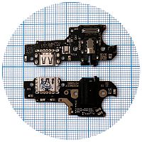 Шлейф Realme C21Y с разъемоми зарядки и наушников, микрофоном - нижняя плата (AAA)