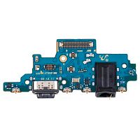 Шлейф Samsung Galaxy A72 A725F, A72 5G A726B з роз'ємами зарядки, навушників та мікрофоном - нижня плата (AAA)