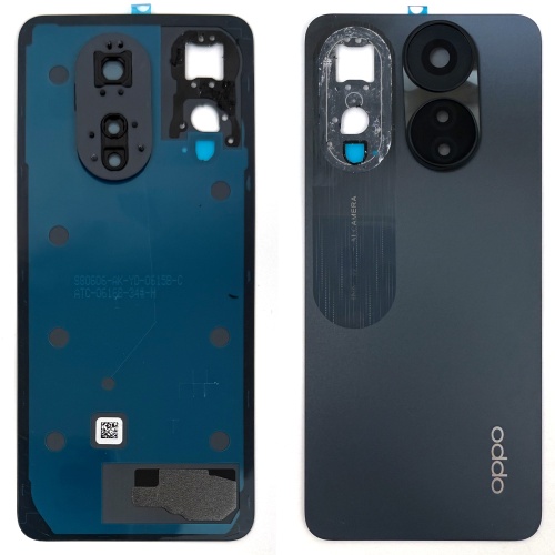 Задня кришка Oppo A78 4G CPH2565 (чорна оригінал Китай зі склом камери)