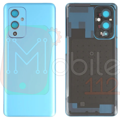 Задня кришка OnePlus 9 LE2113 (блакитна оригінал Китай зі склом камери)