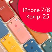 Чехол Silicone case для iPhone 7/8 оригинал (красный red raspberry №25)