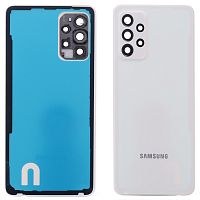 Задня кришка Samsung Galaxy A72 A725F, A72 5G A726B (біла оригінал Китай зі склом камери)