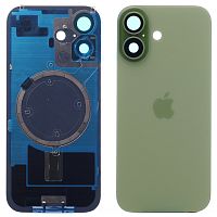 Задня кришка Apple iPhone 17 (зелена оригінал Китай з рамкою, склом камери та магнітом)