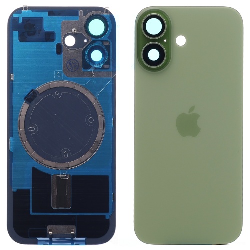 Задня кришка Apple iPhone 17 (зелена оригінал Китай з рамкою, склом камери та магнітом)