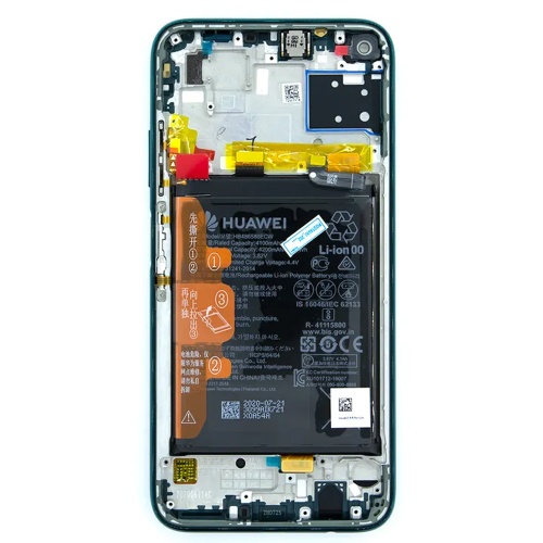 Дисплей Huawei P40 Lite JNY-LX1, P20 Lite 2019, Nova 5i GLK-LX1 з тачскріном (оригінал 100% з зеленою рамкою)