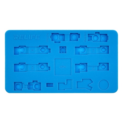 Матриця силіконова Relife RL-004FB для фіксації компонентів Face ID під час ремонту iPhone X-14 Pro Max фото 2 Матриця силіконова Relife RL-004FB для фіксації компонентів Face ID під час ремонту iPhone X-14 Pro Max фото 2