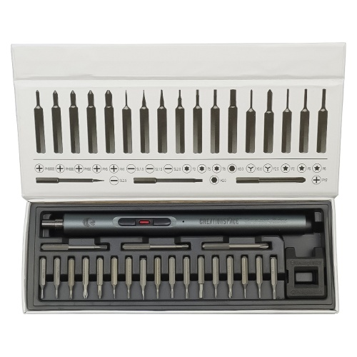 Акумуляторна викрутка Kaisi CS0312A з LED підсвічуванням (20 біт, Mini намагнічувач/ розмагнічувач, USB-Type-C) фото 4