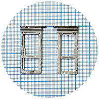 Тримач SIM карти Samsung Galaxy S20 G980F, G981B, G985F, G986B, G988F (білий 2 SIM (1 SIM + Micro SD))