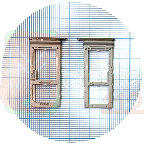 Держатель Sim карты Samsung Galaxy S20 G980F, G981B, G985F, G986B, G988F (белый 2 SIM (1 SIM + Micro SD))