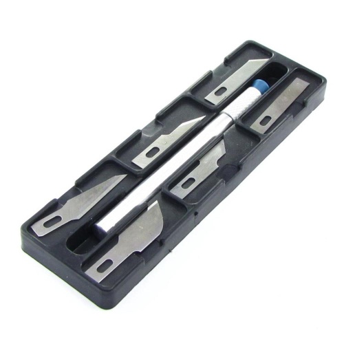 Скальпель 7 in 1 (ручка з 6-ма лезами різної форми) Скальпель 7 in 1 (ручка з 6-ма лезами різної форми)