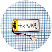 Аккумулятор универсальный 402040 42 х 20.7 х 3.8 мм 300 mAh 3.7V