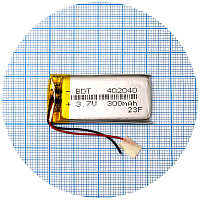 Акумулятор універсальний 402040 42 х 20 х 4 мм 300 mAh 3.7V