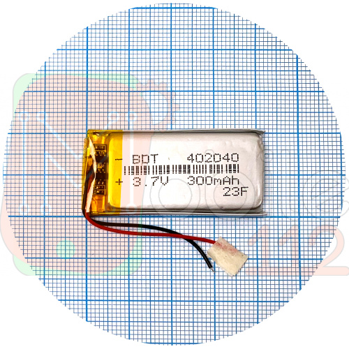 Акумулятор універсальний 402040 42 х 20 х 4 мм 300 mAh 3.7V