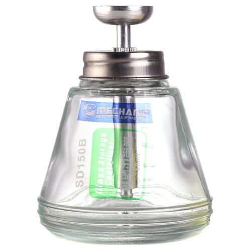 Ємність для спирту Mechanic SD150B, 180 мл (скляна з ковпачком)