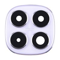 Стекло камеры Xiaomi Redmi Note 14 4G (с фиолетовой рамкой)