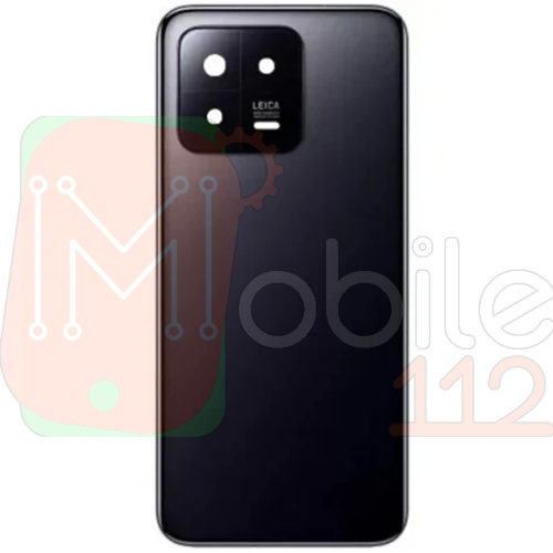 Задняя крышка Xiaomi 13 (черная оригинал Китай со стеклом камеры)