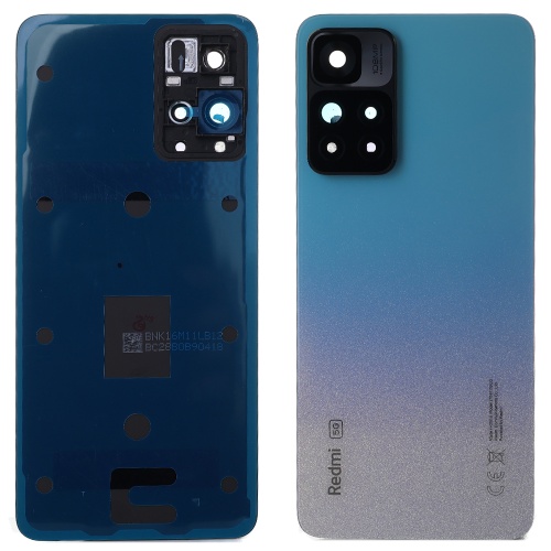 Задня кришка Xiaomi Redmi Note 11 Pro+ Plus 5G (блакитна Original New зі склом камери)