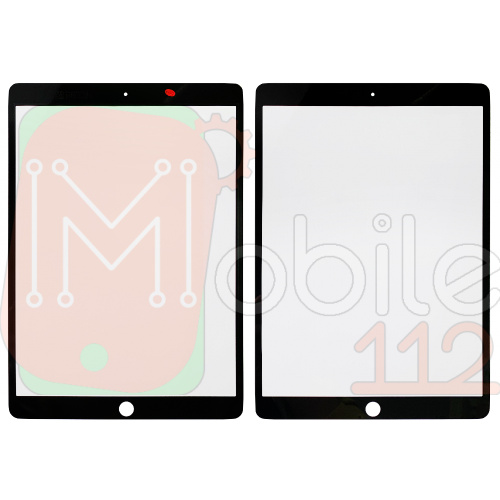 Скло дисплея Apple iPad Air 3 2019, iPad Pro 10.5 2017 (чорне OCA Pro з плівкою)