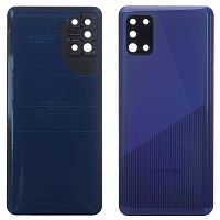 Задня кришка Samsung Galaxy A31 A315F (синя оригінал Китай зі склом камери)