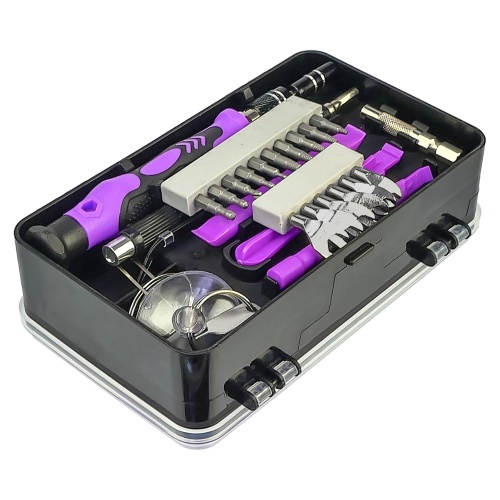 Набір інструментів Aida A-135in1 (ручка, 115 біт, 2 подовжувачі, пінцет, 13 оупентулів, магнітайзер, 2 SIM-ключи) фото 3