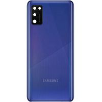 Задняя крышка Samsung Galaxy A41 2020 A415F (синяя оригинал Китай со стеклом камеры)