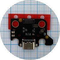 Шлейф Samsung Galaxy Tab A7 10.4 2020 T505 T500 с разъемом зарядки и микрофоном - нижняя плата (AAA)