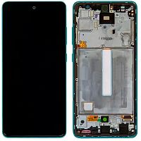 Дисплей Samsung Galaxy A52 A526 A525 A528 з тачскріном (OLED Big LCD з синьою рамкою)