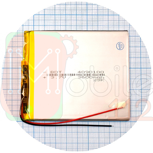 Аккумулятор универсальный 4090100 96 х 84 х 4 мм 3600 mAh 3.7V
