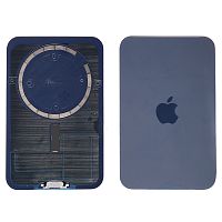 Задня кришка Apple iPhone 17 Pro Max (синя оригінал Китай з магнітом)