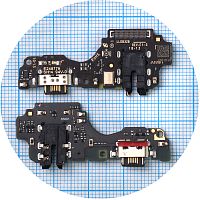 Шлейф Motorola Moto G32 XT2235 з роз'ємами зарядки, навушників та мікрофоном - нижня плата (оригінал Китай)