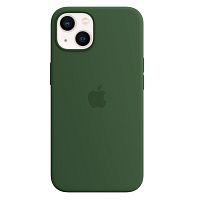 Чохол Silicone case для iPhone 13 оригінал (зелений Clover №5)