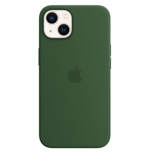 Чохол Silicone case для iPhone 13 оригінал (зелений Clover №5)
