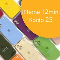 Чохол Silicone сase Full сamera Protective для iPhone 12 Mini (жовтий №25)