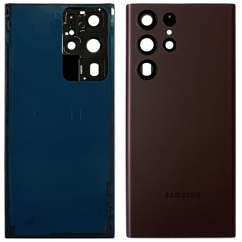 Задня кришка Samsung Galaxy S22 Ultra 5G S908 (червона оригінал Китай зі склом камери) фото 2 Задня кришка Samsung Galaxy S22 Ultra 5G S908 (червона оригінал Китай зі склом камери) фото 2