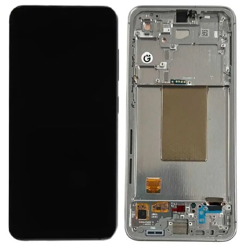 Дисплей Samsung Galaxy S24 FE S721 з тачскріном (оригінал OEM SP із сріблястою рамкою)