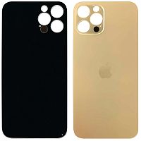 Задня кришка Apple iPhone 12 Pro (золотиста AAA з великим отвором)