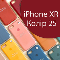 Чохол Silicone case для iPhone XR (червоний №25)