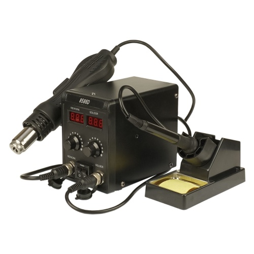 Паяльная станция Aida 8586D, фен с датчиком наклона (700W), паяльник с термоэлементом Hakko (60W), цифровая индикация фото 2 Паяльная станция Aida 8586D, фен с датчиком наклона (700W), паяльник с термоэлементом Hakko (60W), цифровая индикация фото 2