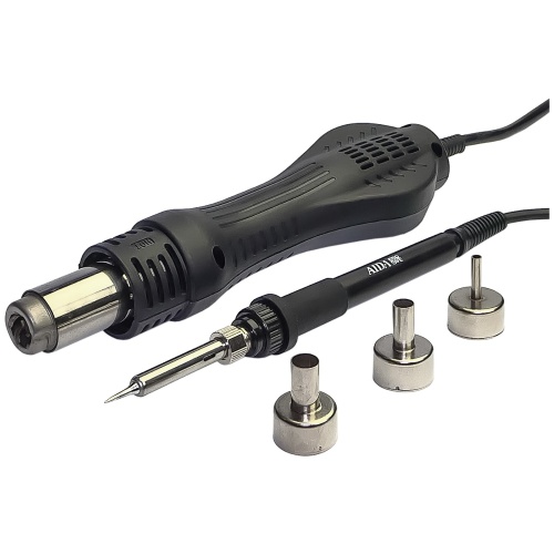 Паяльна станція Aida 8586, фен, паяльник з нагрівальним елементом Hakko, цифрова індикація фото 5