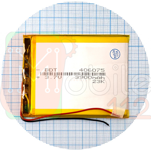 Акумулятор універсальний 406075 73 х 60 х 3 мм 3900 mAh 3.7V