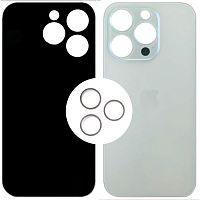 Задня кришка Apple iPhone 14 Pro (біла оригінал Китай з кільцями)