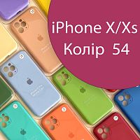 Чохол Silicone case для iPhone X, iPhone XS (фіолетовий №54)