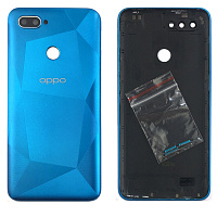 Задня кришка Oppo A12 CPH2083, CPH2077 сумістю Oppo A12s (синя оригінал Китай)