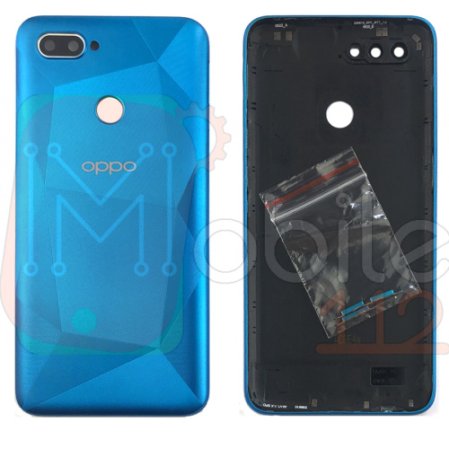 Задняя крышка Oppo A12 CPH2083, CPH2077 совм. Oppo A12s (синяя оригинал Китай)