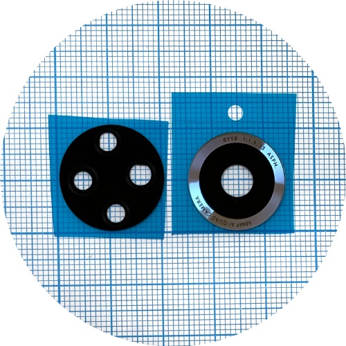 Скло камери Huawei Nova 9 NAM-AL00 (чорне - 2 шт) фото 2 Скло камери Huawei Nova 9 NAM-AL00 (чорне - 2 шт) фото 2