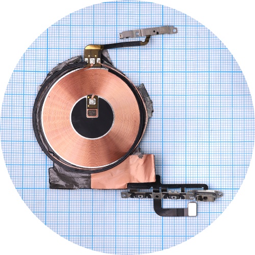 Шлейф Apple iPhone 12, iPhone 12 Pro з кнопками гучності, перемикання віброрежиму та бездротовою зарядкою (оригінал 100%)